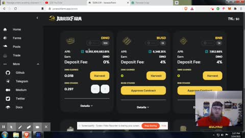 Jurassic Farm On BSC Just Opened It's Liquidity Pools! DINO Token Printing Tendies!