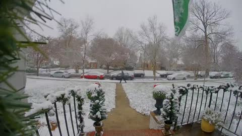 Time-Lapse of Record Breaking Snowfall in Virginia