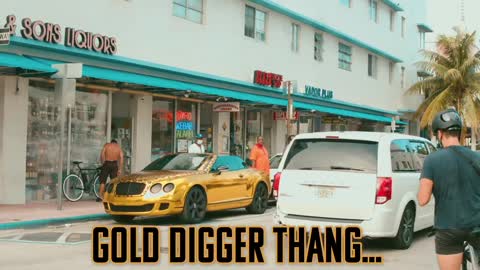 Gold Digger Pranks with golden car!