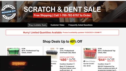 Harbor Freight Scratch and Dent Sale October 2023 up to 40% OFF Deals on ICON Products