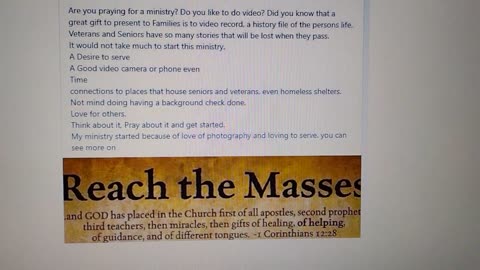 Looking for a Ministry? This is my idea for one!!