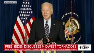 Biden Uses Tornado Tragedy to Push Climate Change Propaganda