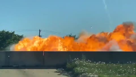 Perfect Capture of random car explosion on the highway