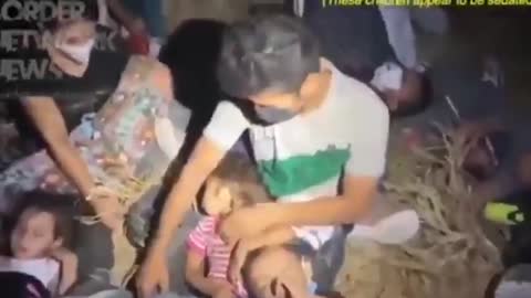 Child trafficking at the Border. Kids drugged out!