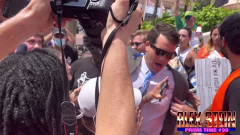 Mi Alex Stein taking a lib tears shower outside TPUSA's summit is EPIC!!!🤣🤣🤣