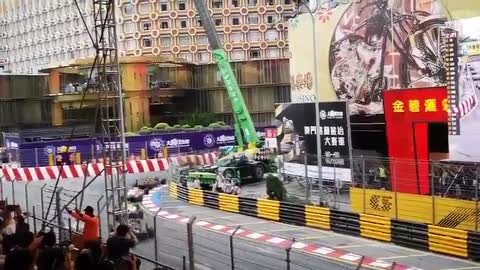Macau GP 2018 crash (Sophia Flörsch)