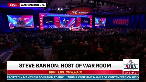 Steve Bannon gives rousing Speech at CPAC 2024