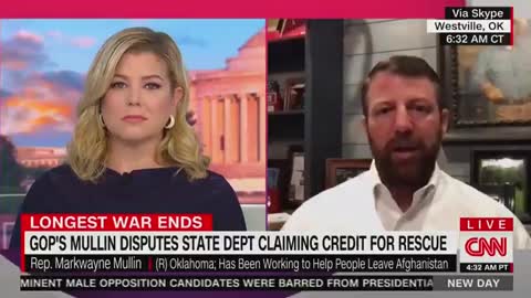 Okla's Rep Mullin SLAMS State Dept: Americans Being Able To Leave Afghanistan Is An "Absolute Lie"
