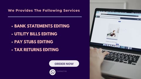 How to edit Bank statement || Canada, UK, USA Bank statement editing service
