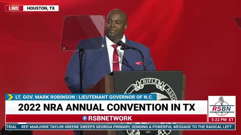 NC Lt. Governor Mark Robinson Speaks at 2022 NRA National Convention in Houston, TX 5/27/22