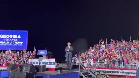 Fireworks after President Trump Save America Rally in Perry, GA 2021