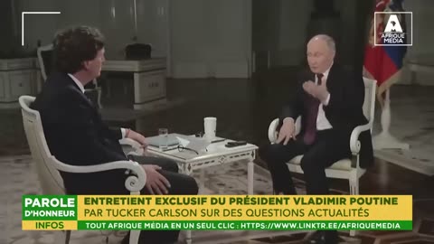 REPLAY POUTINE REPOND A TUCKER CARLSON DURANT L'INTERVIEW TANT ATTENDUE ( VIDEO EN FRANCAIS)