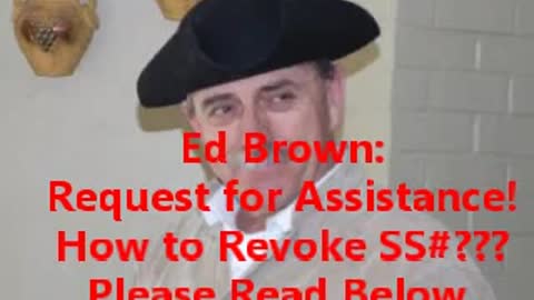 Political Prisoner Ed Brown - Request for Assistance to Public