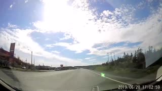 Dust Devil on Dashcam