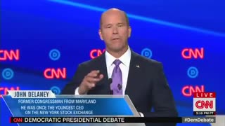 John Delaney goes after Warren, Sanders in closing remarks