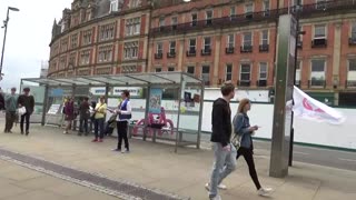 Sheffield anti lockdown protest.