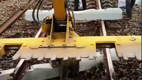 Railway track laying equipment - machinery make work easy - Routine Crafts