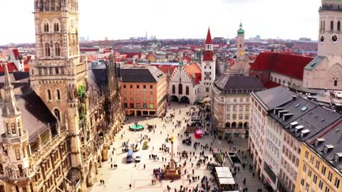 Bavaria, Germany | City of Munich, Nuremberg, Augsburg, Regensburg | Drone 4k video | Bavaria