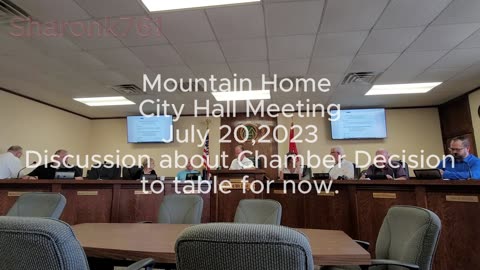 Mountain Home City Hall Meeting July 20,2023