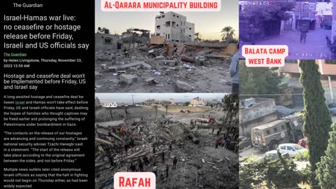 Gaza, West Bank and Israel Update November 23, 2023 Publius for Inquest War