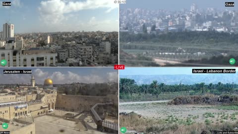 LIVE Multi Cam from Gaza during day 11 of operation Iron Sword