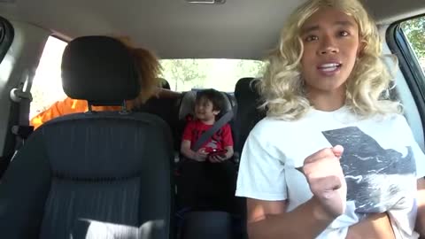 PICKED UP MY LIL BROTHER IN AN UBER DISGUISED AS A WOMAN! **try not to laugh**