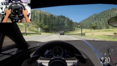 Bugatti Chiron & Lamborghini Aventador _ Forza Horizon 5 _ Thrustmaster T300RS gameplay