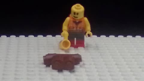 Lego Man Spill's His Coffee