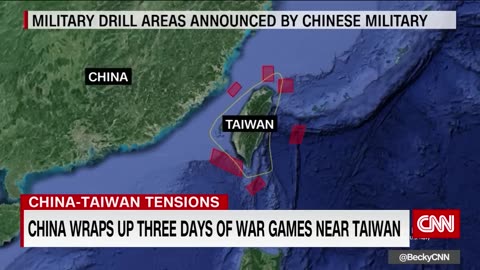 China wraps up three days of war games in Taiwan
