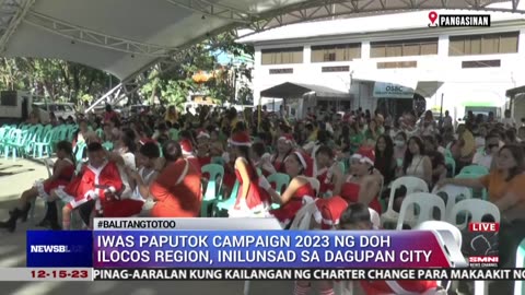 Iwas paputok campaign 2023 ng DOH Ilocos Region, inilunsad sa Dagupan