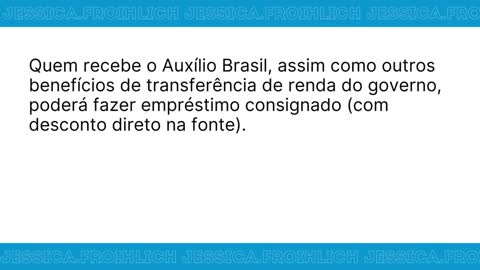 Últimas Notícias - Auxilio Brasil - Empréstimo Consignado para Auxílio Brasil