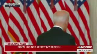 Biden Flees Afghanistan Press Conference Without Taking Questions