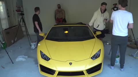 Last to remove hand, gets Lamborghini challenge