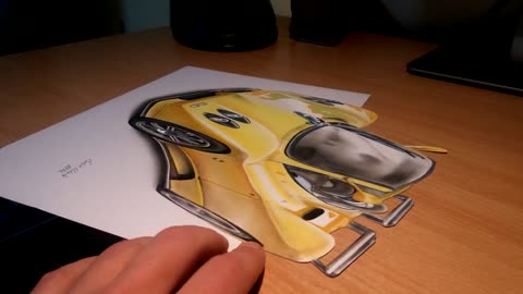 Impactante dibujo anamórfico en 3D te dejará sin aliento