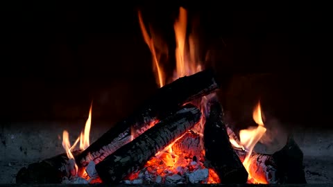 Fireplace screensaver