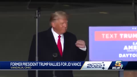 Former President Donald Trump holds Ohio rally for J.D. Vance