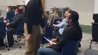 WATCH: Security Guard Violently Drags Maskless Man Out of School Board Meeting