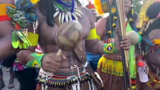 Brazilian Indigenous people march against Bolsonaro