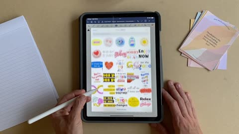 Tutorial video: How to import stickers to GoodNotes on iPad