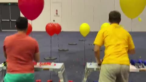 INTENSE Giant Balloon Pop Racing!!!