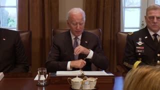 0428. President Biden Meets with the Secretary of Defense and the Joint Chiefs of Staff