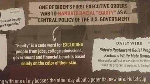Political Mailers - Affirmative Action, Racist Discrimination, Merit, Qualifications Out The Window