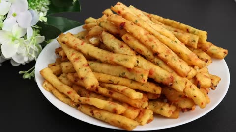 When you have 3 potatoes, make these crispy potato sticks! so delicious that I cook almost everyday