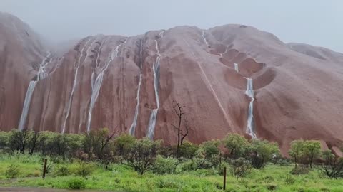 Massive Sandstone Waterfalls