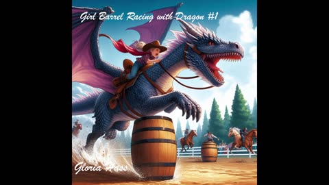 Girl Barrel Racing on Dragon #1