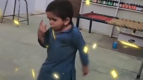 Small village small boy dance in wedding ceremony