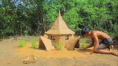 Rescue Puppies and Building #376 Pool Around Castle Mud House