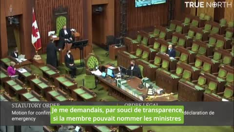 Parlement Ottawa, question censurée