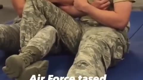 Air Force Girl Almost Poops Her Pants When Tased