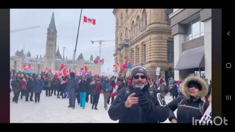 Feb. 15, 2022 Ottawa 1st Day After Marshall Law Invoked By Justin Trudeau The Real Terrorist #TrudeauForTreason